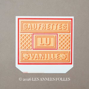 画像: 1900年頃 アンティーク ラベル 『LU』バニラウエハース GAUFRETTES VANILLE - LEFEVRE-UTILE -