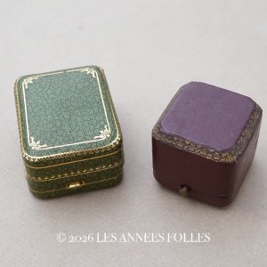 画像: *蚤の市セット*アンティーク 金彩入り ジュエリーボックス 2点セット