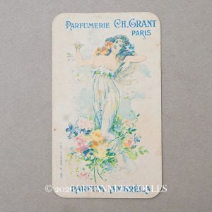 画像: アンティーク パフュームカード  PARFUM AMBRELIA - CH.GRANT PARIS -