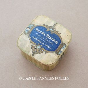 画像: アンティーク 小さなパウダーボックス POUDRE BEATRICE POUR LA TOILETTE - HARMELLE PARIS -