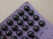 画像2: アンティーク シューボタン 8.5mm 黒 7ピースのセット (2)