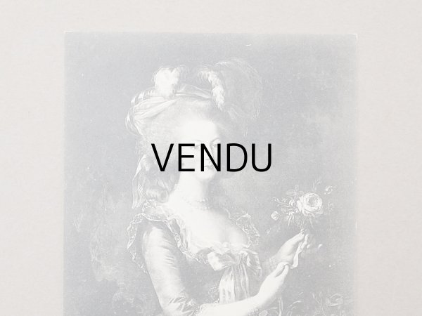 画像3: 1900年頃 未使用 アンティークポストカード  マリー・アントワネット Musee de Versailles Marie-Antoinette a la Rose, par Vigee Lebrun (3)