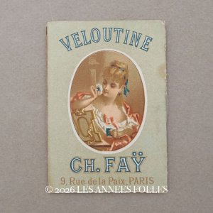 画像: 1890年頃 アンティーク カルネ PAPIER D'ARABIE  VELOUTINE - CH.FAY PARIS  -