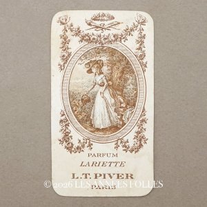 画像: 1912年 アンティーク パフュームカード LA RIETTE - L.T.PIVER -