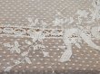 画像10: アンティーク レースのベッドカバー メダイヨン＆リボンのガーランド   (10)