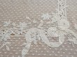 画像14: アンティーク レースのベッドカバー メダイヨン＆リボンのガーランド   (14)