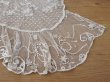 画像17: アンティーク レースのベッドカバー メダイヨン＆リボンのガーランド   (17)