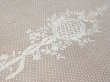 画像8: アンティーク レースのベッドカバー メダイヨン＆リボンのガーランド   (8)