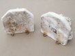 画像2: 19世紀末 アンティーク 天使のウォールシェルフ 石膏の飾り棚 2点セット  (2)
