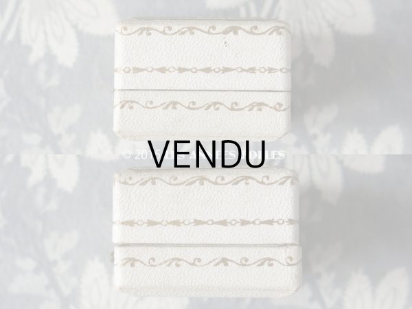 画像6: アンティーク ジュエリーボックス オフホワイト (6)