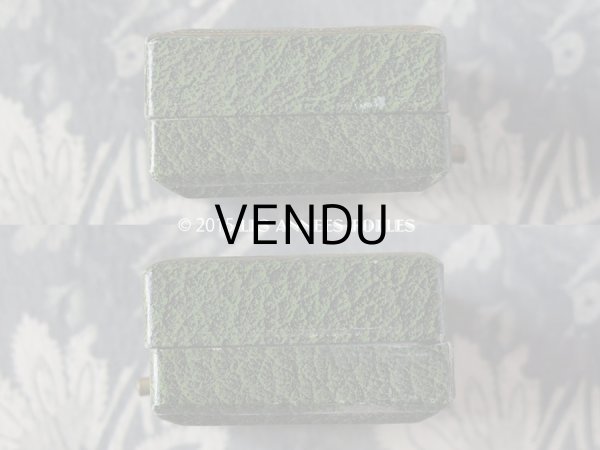 画像5: アンティーク ジュエリーボックス 金彩入り グリーン (5)