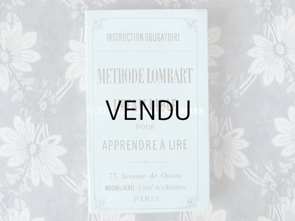 画像3: 19世紀末 アンティーク 本型 チョコレートの紙箱 METHODE LOMBART INFAILLIBLE POUR APPRENDRE A LIRE - CHOCOLATS LOMBART -  (3)