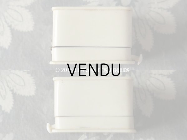 画像8: アンティーク ジュエリーボックス ベークライト製 モノグラム (8)