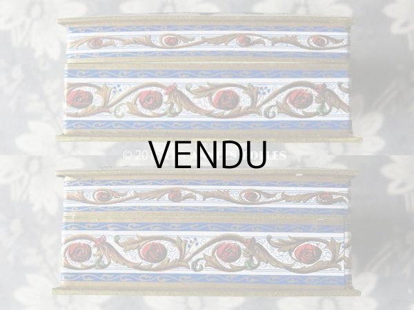 画像5: 1920年代 アンティーク 『ショコラ・フランソワ・ マルキ』のお菓子箱  LES ROSACES DE F.MARQUIS - CHOCOLAT FRANCOIS MARQUIS PARIS - (5)