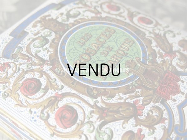 画像4: 1920年代 アンティーク 『ショコラ・フランソワ・ マルキ』のお菓子箱  LES ROSACES DE F.MARQUIS - CHOCOLAT FRANCOIS MARQUIS PARIS - (4)