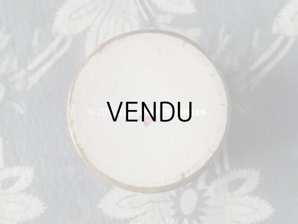 画像3: 未使用 1900年代 アンティーク 携帯用 チーク パウダーボックス パフ付 ROUGE BRUNETTE - DORIN PARIS - (3)