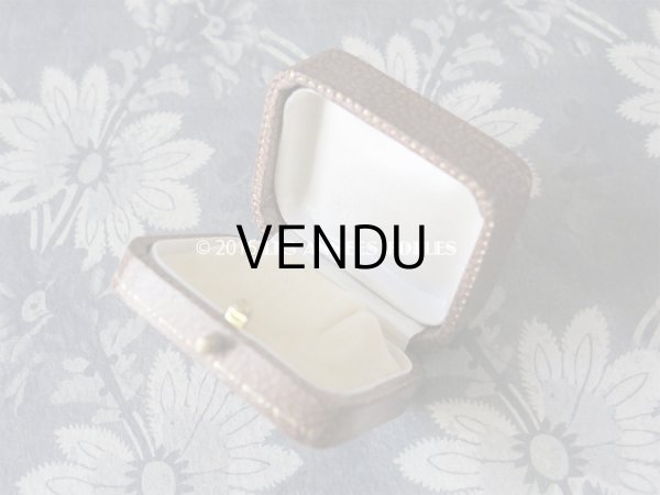 画像3: 未使用 アンティーク ジュエリーボックス スモーキーピンク&ブラウン (3)