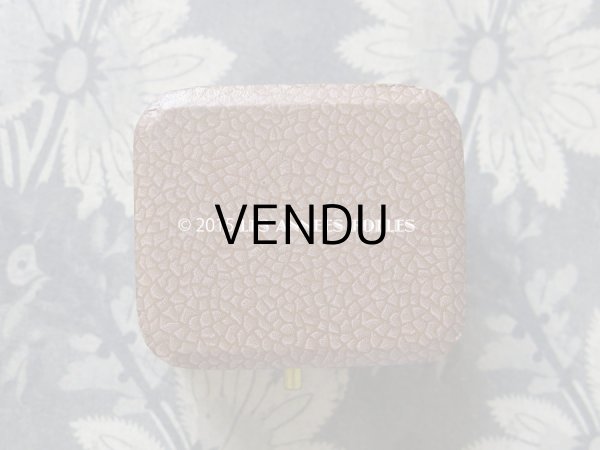 画像5: 未使用 アンティーク ジュエリーボックス スモーキーピンク&ブラウン (5)