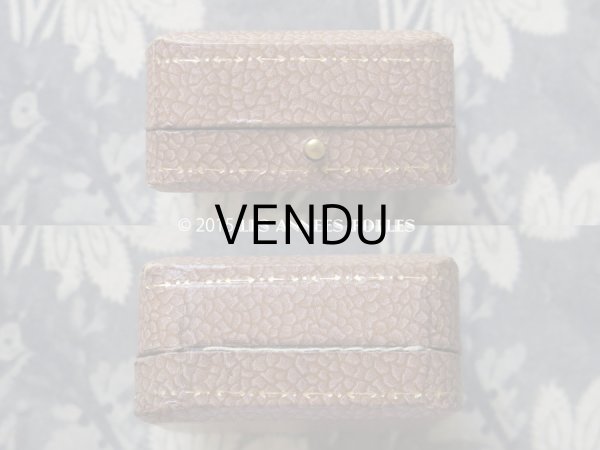 画像6: 未使用 アンティーク ジュエリーボックス スモーキーピンク&ブラウン (6)