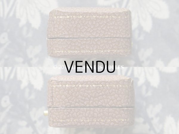 画像7: 未使用 アンティーク ジュエリーボックス スモーキーピンク&ブラウン (7)