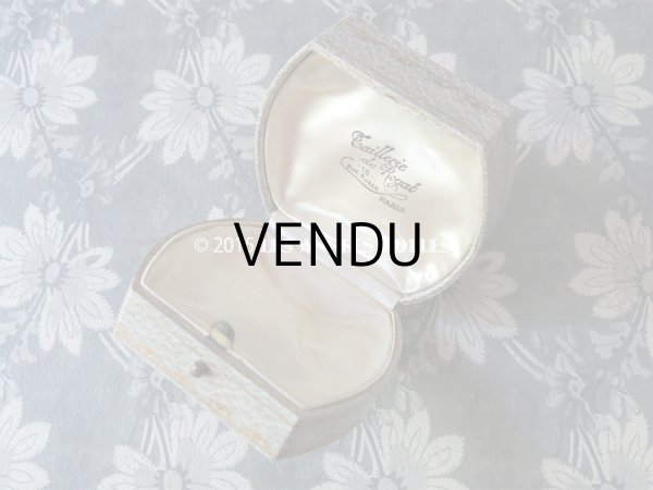 画像5: アンティーク 大きなジュエリーボックス ライトグレー (5)