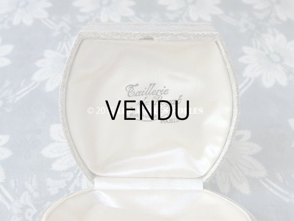 画像7: アンティーク 大きなジュエリーボックス ライトグレー (7)