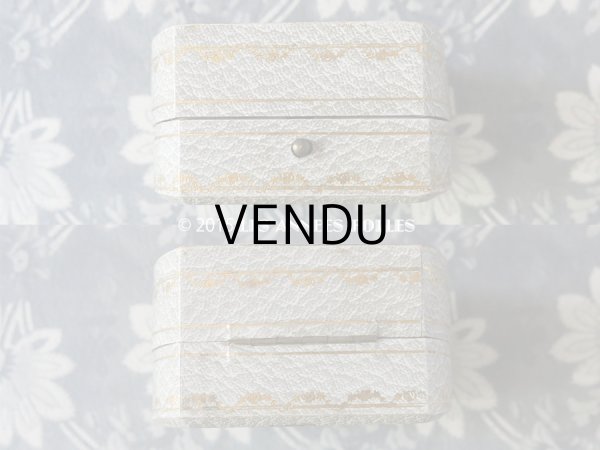 画像8: アンティーク 大きなジュエリーボックス ライトグレー (8)