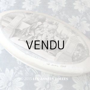 画像: 1926年 アンティーク 箱入り シルク製 ドラジェのボックス 18 AVRIL 1926