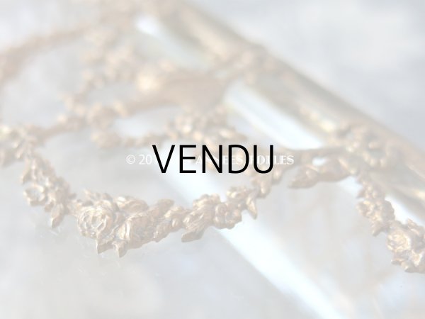 画像8: 19世紀 アンティーク ジュエリーボックス 花かご&薔薇＆リボンのガーランド (8)