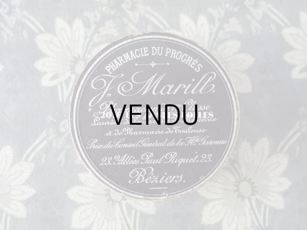 画像3: 1900年代 アンティーク ファーマシーボックス 深紫 (3)