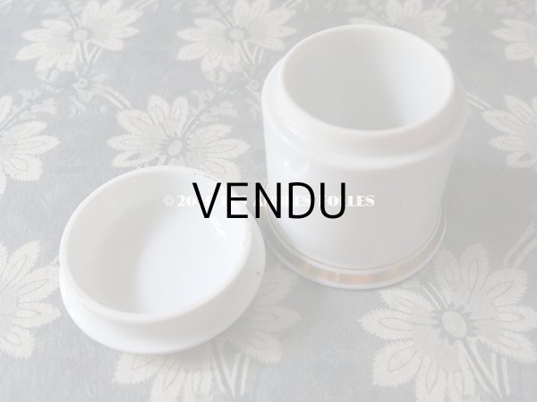 画像4: アンティーク クリームポット POMMADE REGENERATRICE PARFUMERIE DE LA REINE DES ABEILLES - VIOLET PARIS - (4)