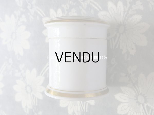 画像3: アンティーク クリームポット POMMADE REGENERATRICE PARFUMERIE DE LA REINE DES ABEILLES - VIOLET PARIS - (3)