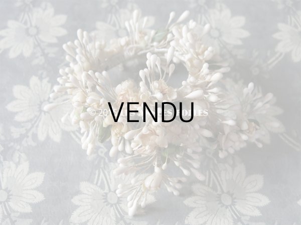 画像3: アンティーク ドール用 ワックスフラワーのヘッドリース ティアラ (3)