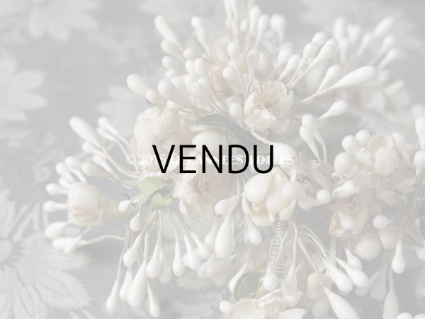 画像8: アンティーク ドール用 ワックスフラワーのヘッドリース ティアラ (8)