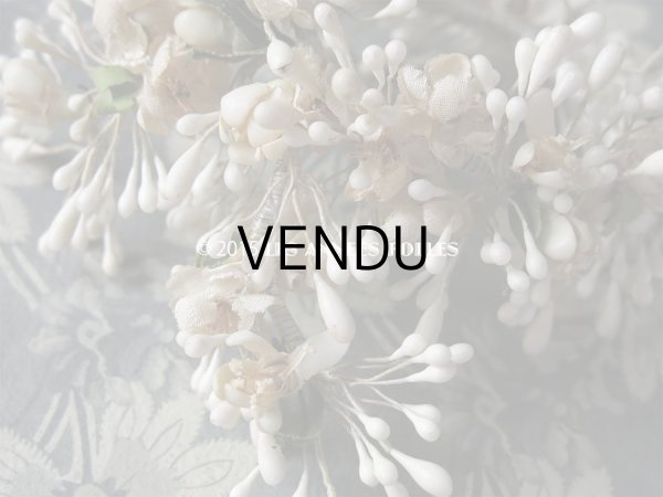 画像9: アンティーク ドール用 ワックスフラワーのヘッドリース ティアラ (9)