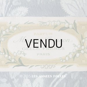 画像: 1910年 アンティーク 鈴蘭のパフュームカード MUGUET TRIANON - GELLE FRERES PARIS -