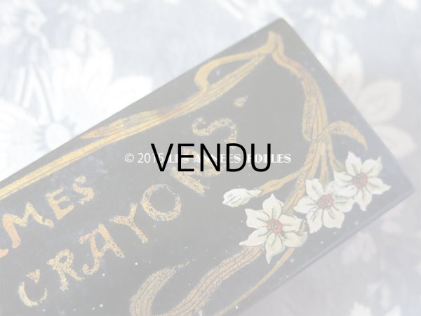 画像5: 19世紀末 アンティーク 白百合のペンケース PLUMES & CRAYONS (5)