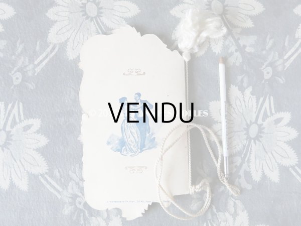 画像3: 1902年 アンティーク 舞踏会の手帳 ペンシル付 CARNET DE BAL カルネ・ド・バル (3)