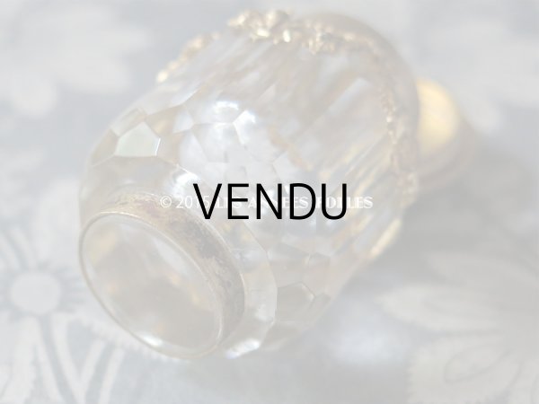 画像5: 19世紀末 アンティーク 小さな インク瓶 薔薇とリボンのガーランド (5)