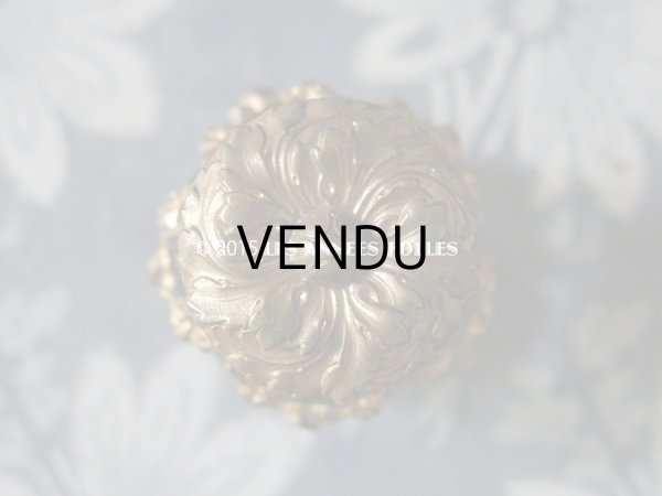 画像4: 19世紀末 アンティーク 小さな インク瓶 薔薇とリボンのガーランド (4)