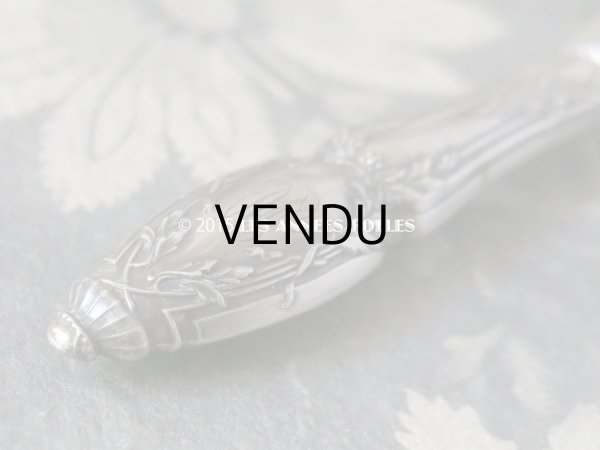 画像4: 19世紀末 アンティーク シルバー製 小さな シーリングスタンプ モノグラム入り『MD』 (4)