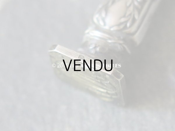 画像6: 19世紀末 アンティーク シルバー製 小さな シーリングスタンプ モノグラム入り『MD』 (6)