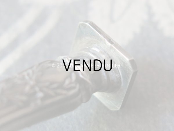 画像7: 19世紀末 アンティーク シルバー製 小さな シーリングスタンプ モノグラム入り『MD』 (7)