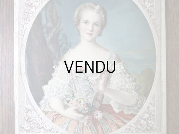 画像3: 1911年代 アンティーク カレンダー MADAME LOUISE DE FRANCE - GRANDS MAGASINS DE LA  SAMARITAINE - (3)