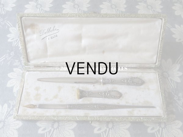 画像3: アンティーク レタリングセット ペン軸 & シーリングスタンプ ＆レターオープナー  (3)