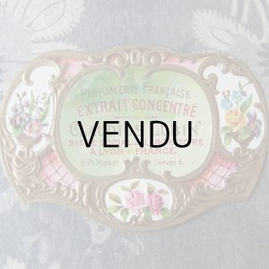 画像: アンティーク パフュームラベル EXTRAIT CONCENTRE - CLAUDIUS LUBIN -