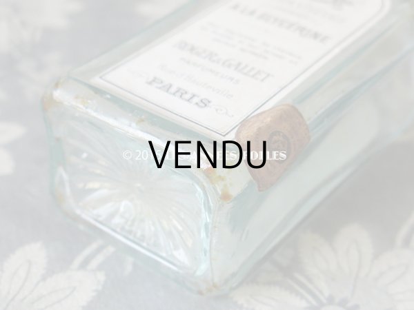 画像6: 1900年代 アンティーク パフュームボトル 香水瓶 LOTION VEGETALE A LA GLYCERINE - ROGER&GALLET - (6)