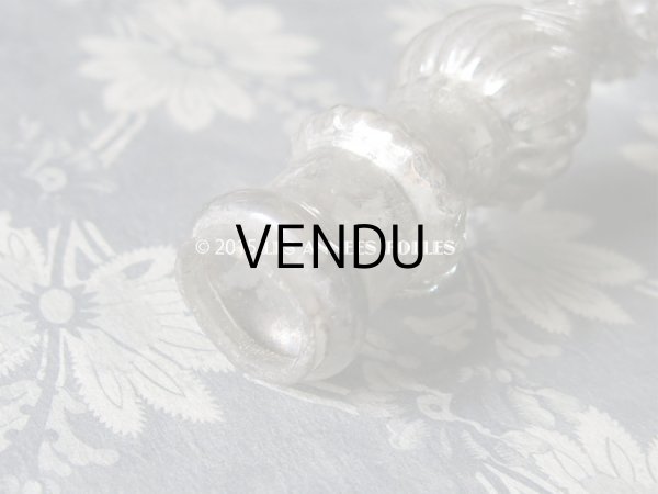 画像5: アンティーク マーキュリーグラスのキャンドルスタンド (5)