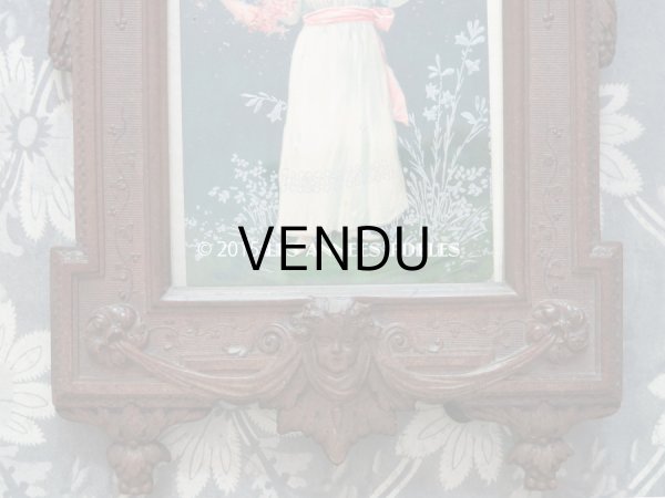 画像4: 19世紀 アンティーク 木製 フォトフレーム (4)