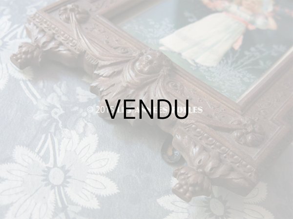 画像6: 19世紀 アンティーク 木製 フォトフレーム (6)